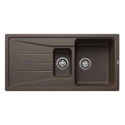 Blanco SONA 6 S 1.5 Bowl Inset Silgranit Reversible Kitchen Sink - Coffee - 519859