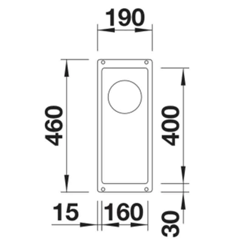 Blanco SUBLINE 160-U 1 Bowl Undermount Silgranit Kitchen Sink With Manual InFino Waste - Rock Grey - 523397 2 Blanco SUBLINE 160-U 1 Bowl Undermount Silgranit Kitchen Sink With Manual InFino Waste - Rock Grey - 523397 - Image 2