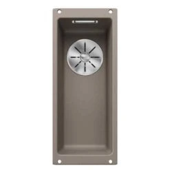Blanco SUBLINE 160-U 1 Bowl Undermount Silgranit Kitchen Sink With Manual InFino Waste - Tartufo - 523403