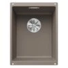 Blanco SUBLINE 320-U 1 Bowl Undermount Silgranit Kitchen Sink With Manual InFino Waste - Tartufo - 523414