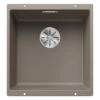 Blanco SUBLINE 400-U 1 Bowl Undermount Silgranit Kitchen Sink With Manual InFino Waste - Tartufo - 523429