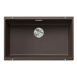 Blanco SUBLINE 700-U 1 Bowl Undermount Silgranit Kitchen Sink With Manual InFino Waste - Coffee - 523451