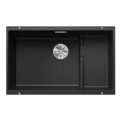 Blanco SUBLINE 700-U Level LH 1 Bowl Undermount Silgranit Kitchen Sink With Manual InFino Waste - Anthracite - 523538