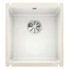 Blanco SUBLINE 375-U 1 Bowl Undermount Ceramic Kitchen Sink With Manual InFino Waste - Crystal White - 523726