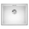 Blanco SUBLINE 500-IF SteelFrame 1 Bowl Inset Silgranit Kitchen Sink With Manual InFino Waste - White - 524110