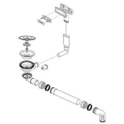 Blanco Infino Overflow & Waste Kit - 234077