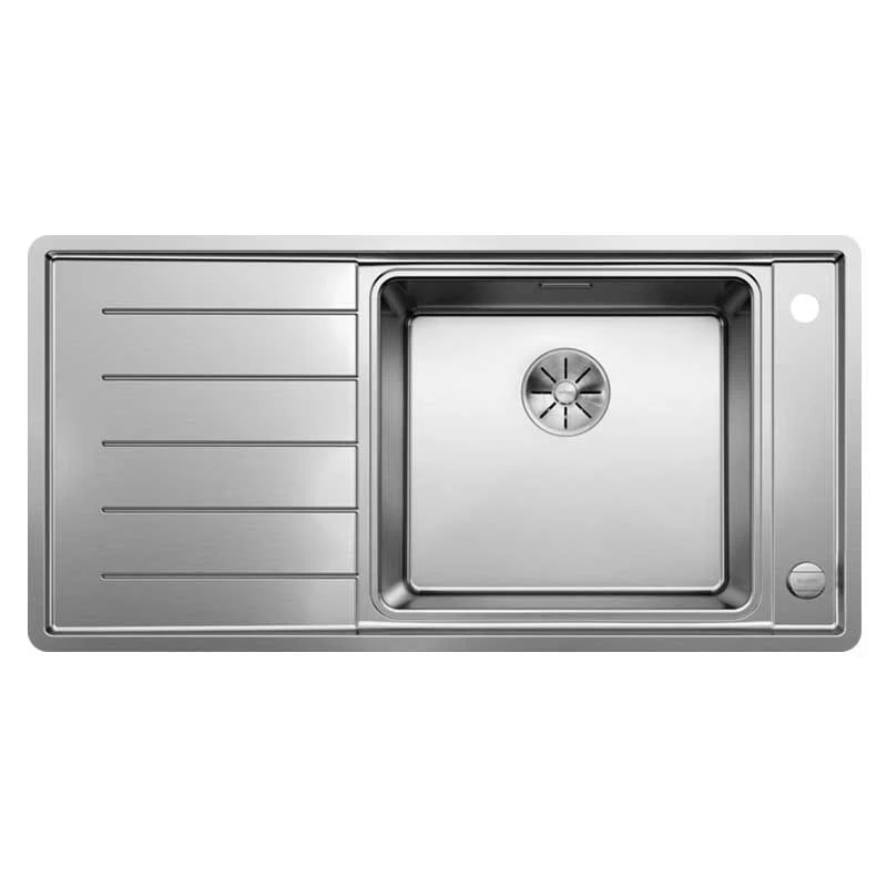 Blanco ANDANO XL 6 S-IF 1 Bowl Inset Stainless Steel Kitchen Sink With Remote Control InFino Drain System - Satin Polish - 522999 2 Blanco ANDANO XL 6 S-IF 1 Bowl Inset Stainless Steel Kitchen Sink With Remote Control InFino Drain System - Satin Polish - 522999 - Image 2