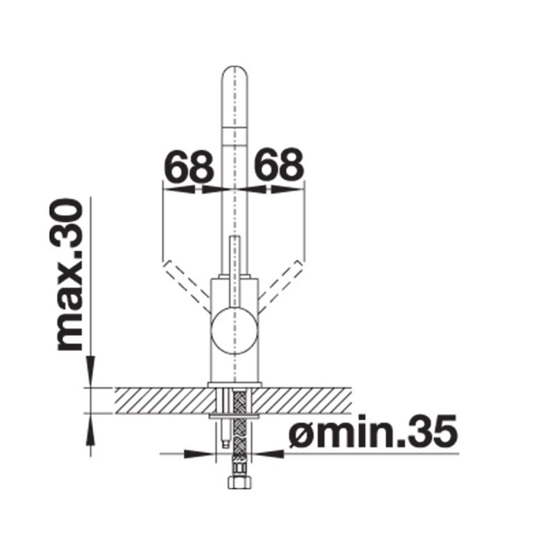 Blanco MILI Eco Flow Regulated Kitchen Mixer Tap - Chrome - 524709 4 Blanco MILI Eco Flow Regulated Kitchen Mixer Tap - Chrome - 524709 - Image 4