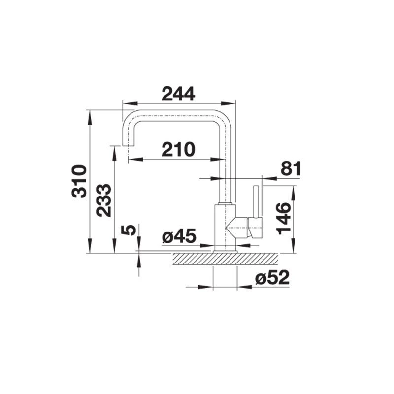 Blanco MILI Eco Flow Regulated Kitchen Mixer Tap - Chrome - 524709 5 Blanco MILI Eco Flow Regulated Kitchen Mixer Tap - Chrome - 524709 - Image 5