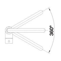 Blanco MILI Eco Flow Regulated Kitchen Mixer Tap - Chrome - 524709 7 Blanco MILI Eco Flow Regulated Kitchen Mixer Tap - Chrome - 524709 -Blanco Shop blanco 524709 swivel dimensions