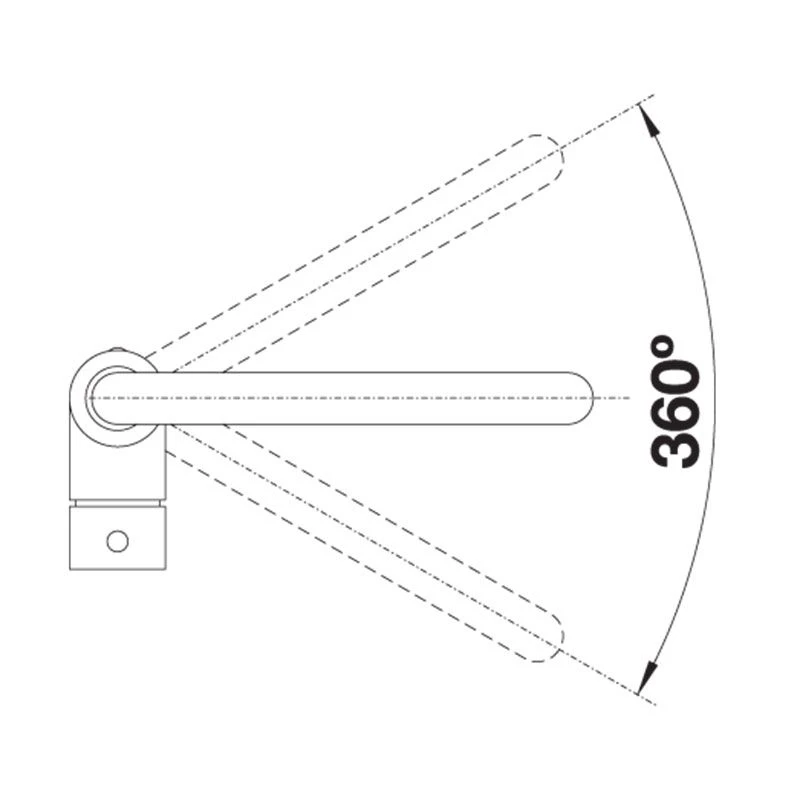 Blanco MILI Eco Flow Regulated Kitchen Mixer Tap - Chrome - 524709 3 Blanco MILI Eco Flow Regulated Kitchen Mixer Tap - Chrome - 524709 - Image 3