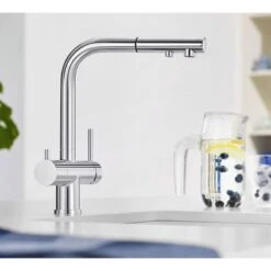 Blanco FONTAS-S II Filter Kitchen Mixer Tap With Pull-Out Hose - HP Chrome - 525198