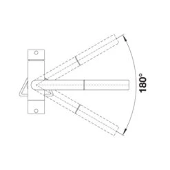 Blanco FONTAS-S II Filter Kitchen Mixer Tap With Pull-Out Hose - PVD Steel - 525199 -Blanco Shop blanco 525199 swivel dimensions