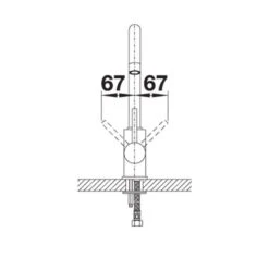 Blanco MIDA Eco Flow Regulated Kitchen Mixer Tap - Chrome - 526143 -Blanco Shop blanco 526143 dimensions