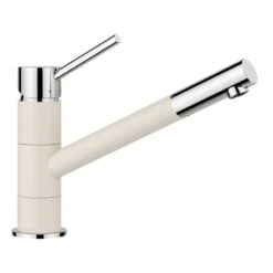 Blanco KANO Siligranit Look Dual Finish Kitchen Mixer Tap - Soft White - 526951