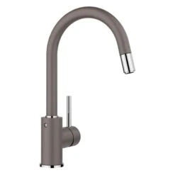 Blanco MIDA-S Silgranit Look Kitchen Mixer Tap With Pull-Out Spray - Volcano Grey - 526967