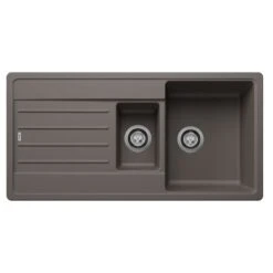 Blanco Legra 6 S Silgranit 1.5 Bowl Inset Reversible Kitchen Sink - Volcano Grey - 527271