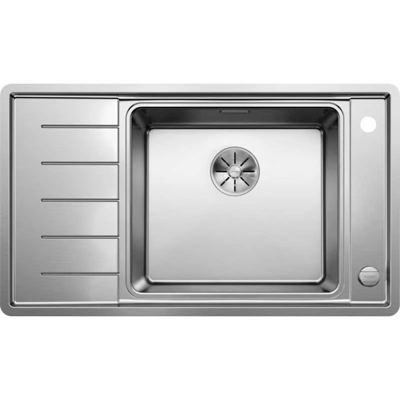 Blanco ANDANO XL 6 S-IF 1 Bowl Inset Stainless Steel Kitchen Sink With Remote Control InFino Drain System - Satin Polish - 523000 2 Blanco ANDANO XL 6 S-IF 1 Bowl Inset Stainless Steel Kitchen Sink With Remote Control InFino Drain System - Satin Polish - 523000 - Image 2