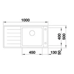 Blanco ANDANO XL 6 S-IF 1 Bowl Inset Stainless Steel Kitchen Sink With Remote Control InFino Drain System - Satin Polish - 522999 7 Blanco ANDANO XL 6 S-IF 1 Bowl Inset Stainless Steel Kitchen Sink With Remote Control InFino Drain System - Satin Polish - 522999 -Blanco Shop blanco bl467839 dimensions