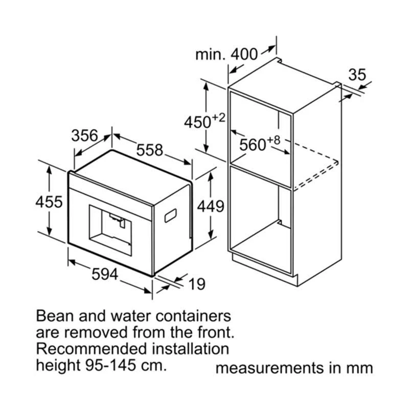 Bosch Series 8 CTL636ES6 Built-In Coffee Machine - Stainless Steel 9 Bosch Series 8 CTL636ES6 Built-In Coffee Machine - Stainless Steel - Image 9
