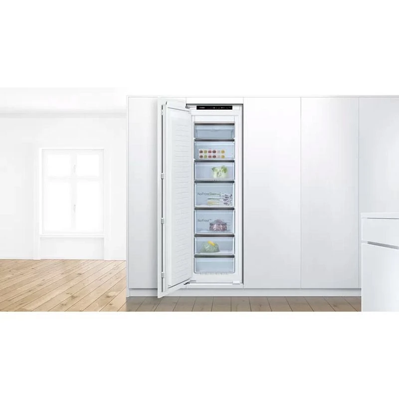 Bosch Series 8 GIN81HCE0G Built-In Frost Free Tall Freezer With Home Connect - White 2 Bosch Series 8 GIN81HCE0G Built-In Frost Free Tall Freezer With Home Connect - White - Image 2