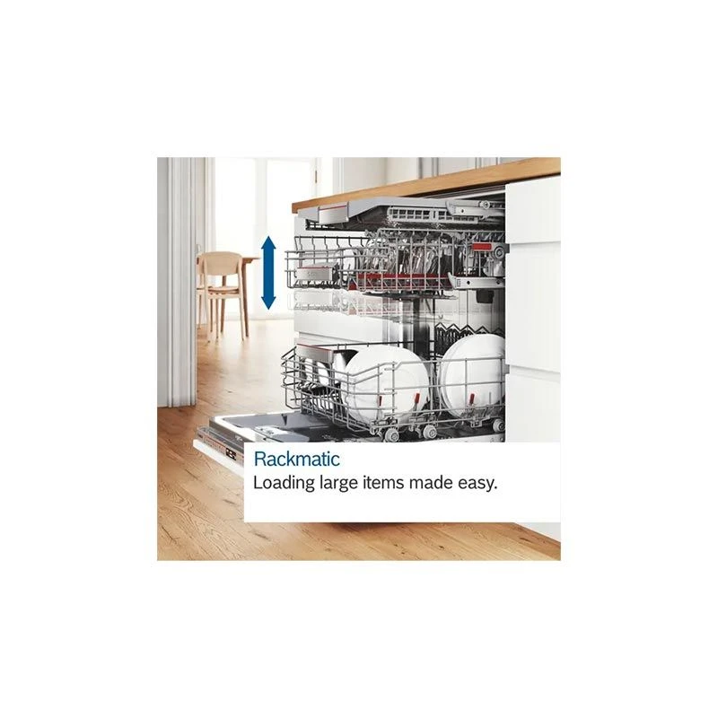 Bosch Series 8 SMD8YCX02G Built-In 14 Place 60cm Dishwasher With Home Connect - White 3 Bosch Series 8 SMD8YCX02G Built-In 14 Place 60cm Dishwasher With Home Connect - White - Image 3