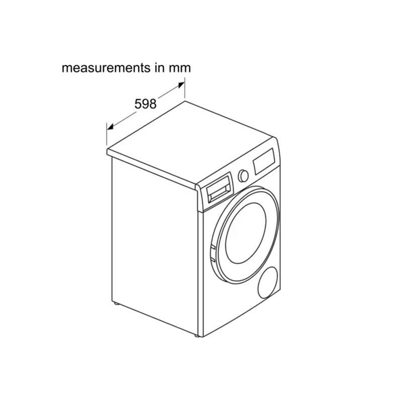 Bosch Series 4 WNA134U8GB Free-Standing 8/5kg 1400rpm Washer Dryer - White 9 Bosch Series 4 WNA134U8GB Free-Standing 8/5kg 1400rpm Washer Dryer - White - Image 9