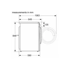 Bosch Series 4 WNA134U8GB Free-Standing 8/5kg 1400rpm Washer Dryer - White 19 Bosch Series 4 WNA134U8GB Free-Standing 8/5kg 1400rpm Washer Dryer - White -Blanco Shop bosch wna134u8gb 9