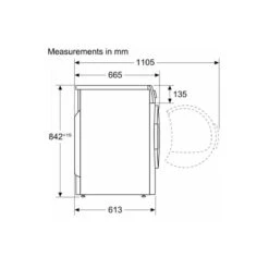 Bosch Series 4 WTH85222GB Free-Standing 8kg Condenser Tumble Dryer - White 19 Bosch Series 4 WTH85222GB Free-Standing 8kg Condenser Tumble Dryer - White -Blanco Shop bosch wth85222gb 9