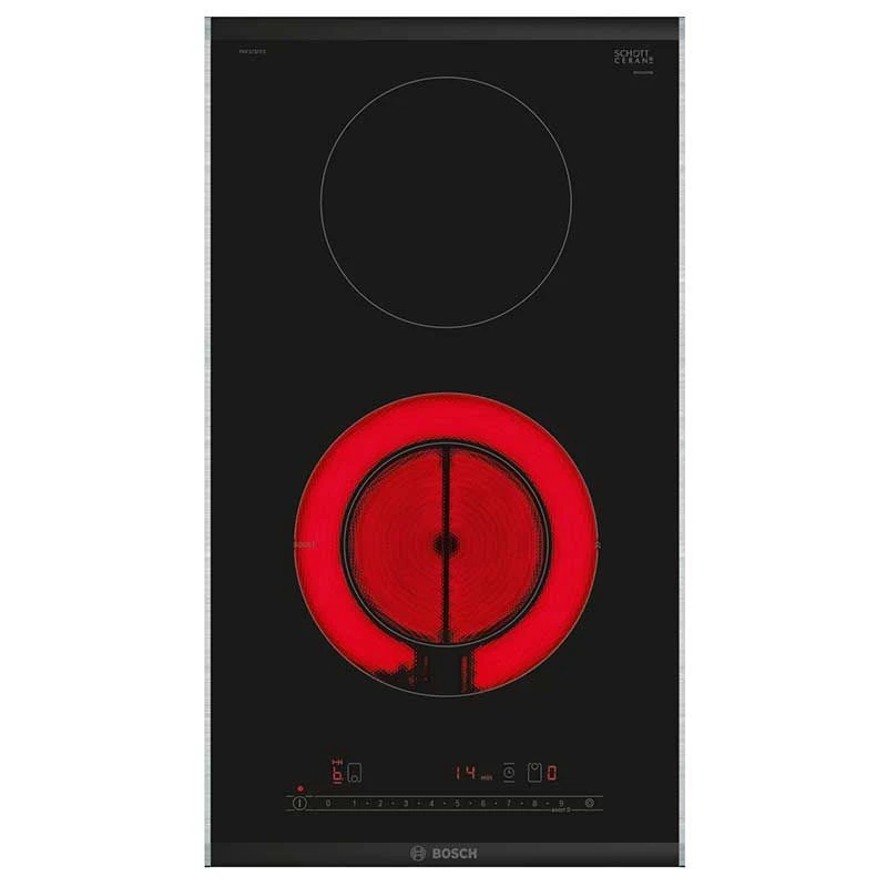 Bosch Series 6 PKF375FP2E Domino 30cm Ceramic Hob - Black 1 Bosch Series 6 PKF375FP2E Domino 30cm Ceramic Hob - Black