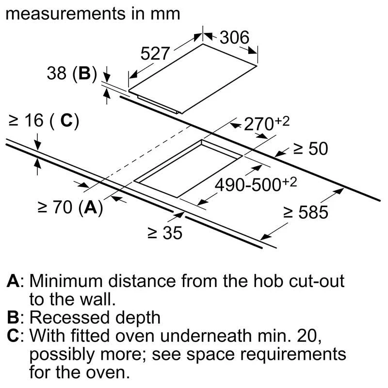 Bosch Series 6 PKF375FP2E Domino 30cm Ceramic Hob - Black 6 Bosch Series 6 PKF375FP2E Domino 30cm Ceramic Hob - Black - Image 6