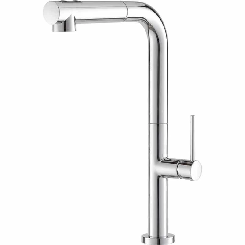 Prima+ Mosa Single Lever L-Shaped Tall Mixer Kitchen Tap - Chrome - BPR552 2 Prima+ Mosa Single Lever L-Shaped Tall Mixer Kitchen Tap - Chrome - BPR552 - Image 2