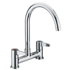 Bristan Design Utility Lever Deck Sink Mixer Chrome - DUL DSM C