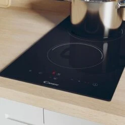 Candy CDH30 30cm Ceramic Hob - Black Glass -Blanco Shop c a candy cdh30 30cm ceramic hob black glass controls