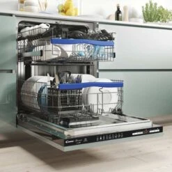 Candy Brava CDIN 2D620PB-80E Fully-Integrated 16 Place Dishwasher - White -Blanco Shop c a candy cdin 2d620pb 80e fi 16 place dishwasher lifestyle3