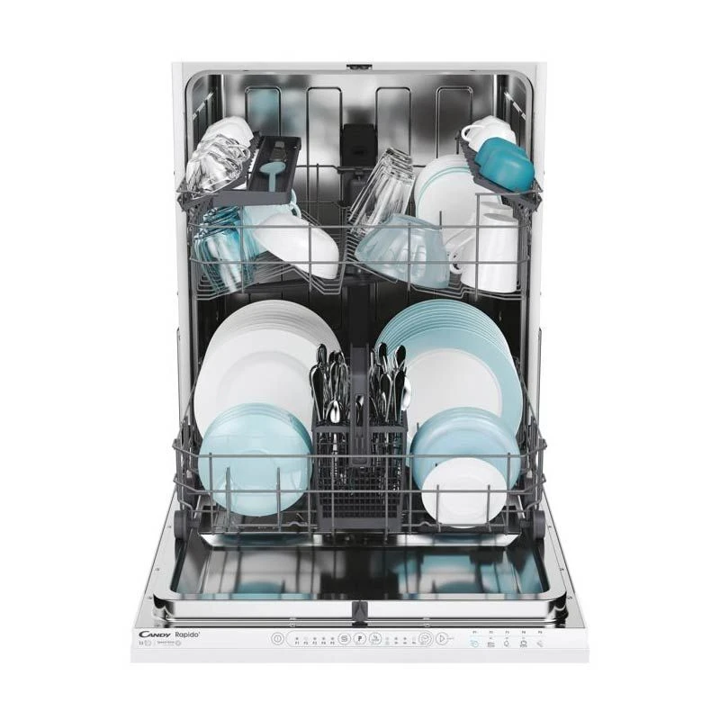Candy Rapido CI 3E53E0W-80 Fully-Integrated 13 Place Dishwasher - White 6 Candy Rapido CI 3E53E0W-80 Fully-Integrated 13 Place Dishwasher - White - Image 6