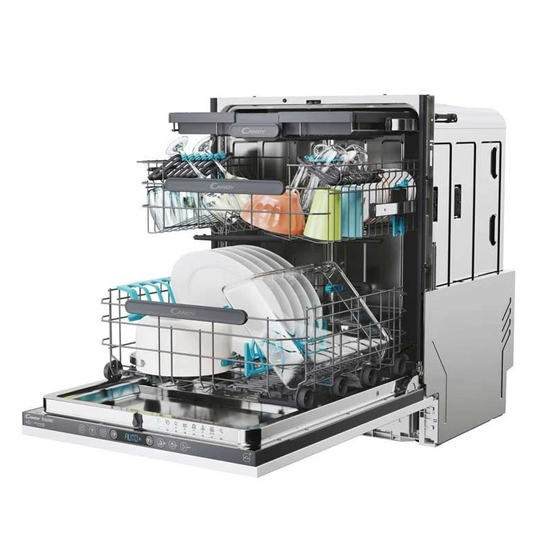 Candy Rapido CI6C4F1PMW-80 Fully-Integrated 16 Place Dishwasher - White 3 Candy Rapido CI6C4F1PMW-80 Fully-Integrated 16 Place Dishwasher - White - Image 3
