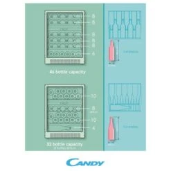 Candy DiVino CCVB 60D UK/N 60cm Wine Cooler - Black 9 Candy DiVino CCVB 60D UK/N 60cm Wine Cooler - Black -Blanco Shop c a candy divino ccvb 60d uk n 60cm wine cooler dimensions