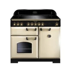 Rangemaster Classic Deluxe 100 Induction Cream Brass - CDL100EICR/B
