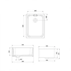 Rangemaster Farmhouse Belfast 1 Bowl Fire Clay Ceramic Kitchen Sink - Anthracite - CFBL595AN/ -Blanco Shop c f cfbl595an 4