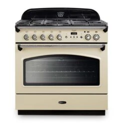 Rangemaster Classic FX 90 Dual Fuel Range Cooker - Cream & Chrome - CLAS90FXDFFCR/C