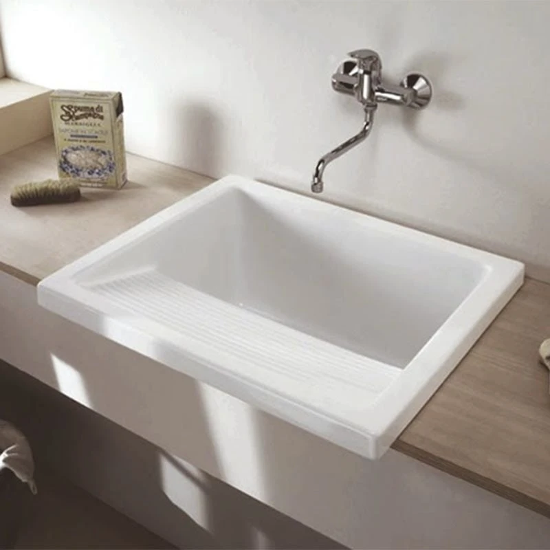 Thomas Denby Large Ceramic Laundry Sink - White - CLL 1 Thomas Denby Large Ceramic Laundry Sink - White - CLL