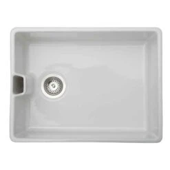 Prima 1 Bowl Belfast Fire Clay Kitchen Sink - White - CPR4081