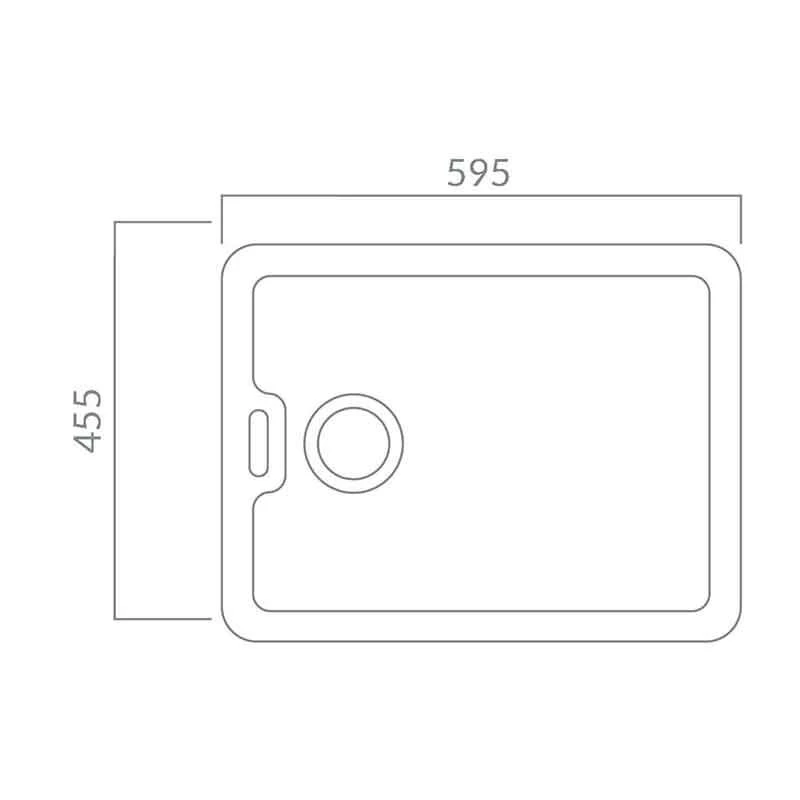 Prima 1 Bowl Belfast Fire Clay Kitchen Sink - White - CPR4081 2 Prima 1 Bowl Belfast Fire Clay Kitchen Sink - White - CPR4081 - Image 2