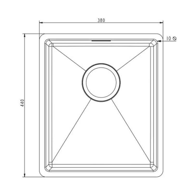 Prima+ Compact 1.0B R10 Inset/Undermount Stainless Steel Kitchen Sink - CPR518 2 Prima+ Compact 1.0B R10 Inset/Undermount Stainless Steel Kitchen Sink - CPR518 - Image 2
