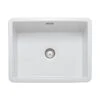 Rangemaster Rustique 598x462 1 Bowl Fire Clay Ceramic Kitchen Sink - White - CRUB5340WH/
