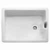 Rangemaster Farmhouse Belfast 1 Bowl Fire Clay Ceramic Kitchen Sink - White - CFBL595WH/