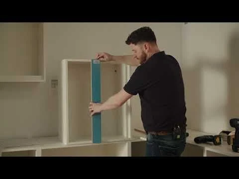 Kitchen Kit Slab 300mm Wall Cabinet - Super Gloss - Light Grey - Flatpacked - FKKF0211 3 Kitchen Kit Slab 300mm Wall Cabinet - Super Gloss - Light Grey - Flatpacked - FKKF0211 - Image 3