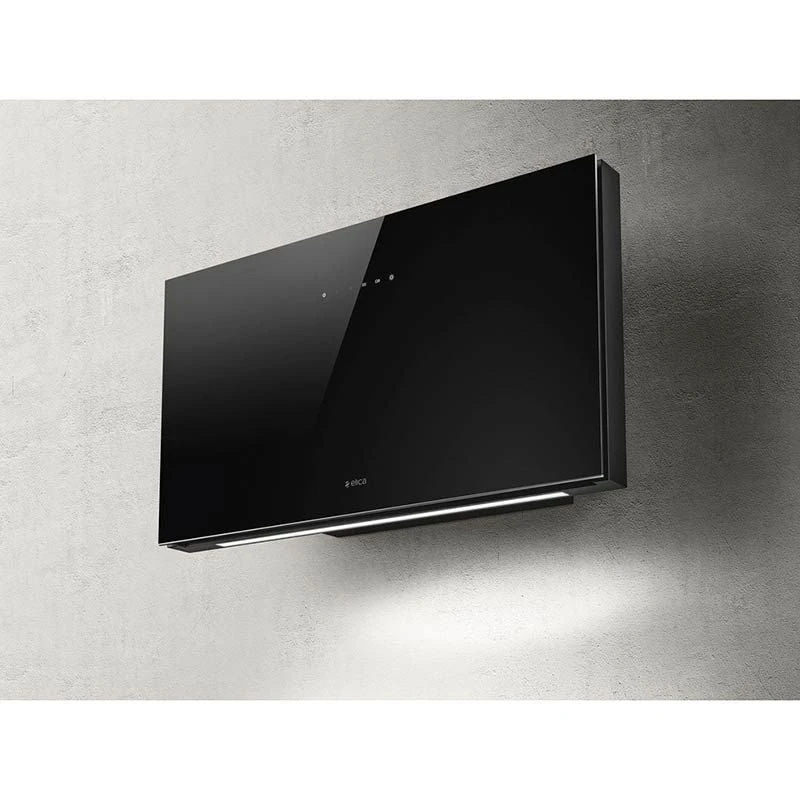 Elica Ascent 60cm Chimney Cooker Hood - Black Glass - PRF0101142B 2 Elica Ascent 60cm Chimney Cooker Hood - Black Glass - PRF0101142B - Image 2