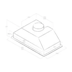 Elica Integrata 60cm Canopy Cooker Hood - Silver - 5414464C -Blanco Shop e l elica int led sp 2